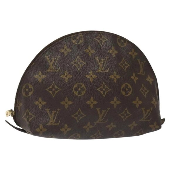 LOUIS VUITTON Monogram Trousse Demi Ronde Cosmetic Pouch - Picture 1 of 15